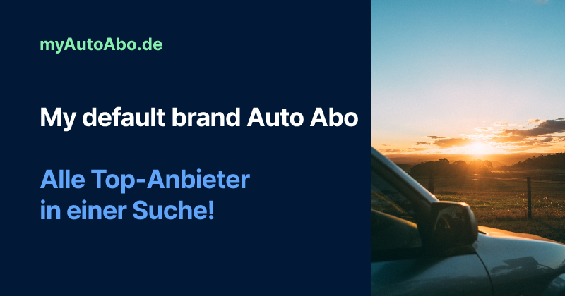 BMW Auto Abo | Top Angebote bei myAutoAbo ab 478
